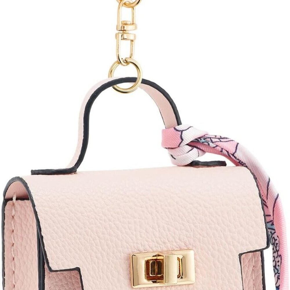 Mini Backpack Keychain Pu Leather Small Coin Pouc… - image 1